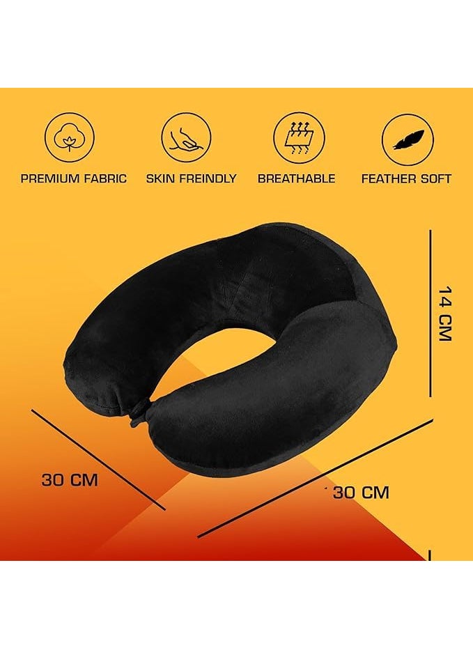 BigPlayer Travel Neck Pillow Essential Comfort Support for Pain Relief Relaxation in Cars Flights Perfect Travel Accessory Air Pillow Head Rest for Men