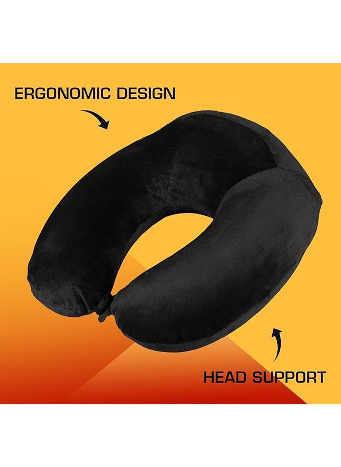 BigPlayer Travel Neck Pillow Essential Comfort Support for Pain Relief Relaxation in Cars Flights Perfect Travel Accessory Air Pillow Head Rest for Men