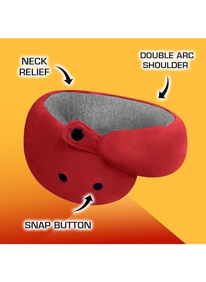 Ashtron Neck Pillow with Eye Mask for Travel Comfort Car Neck Rest Car Pillow Flight Pillow for Neck Pain Relief Neck Pillow for Sleeping includes Eye Mask Carry Bag