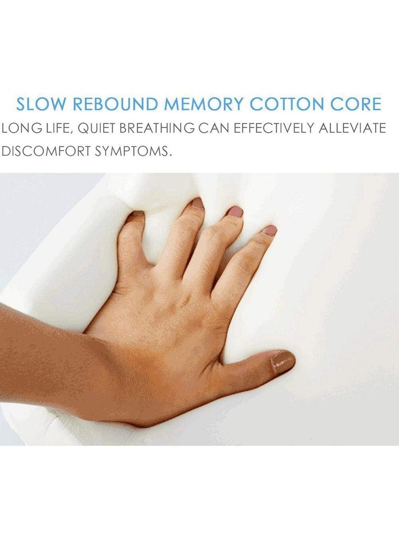 Prim Enterprise Knee Pillow for Side Sleep It Designed for Back PainSciatic Nerve Pain ReliefLeg Pain Pregnancy Hip and Joint Pain Memory Foam Leg Pillow