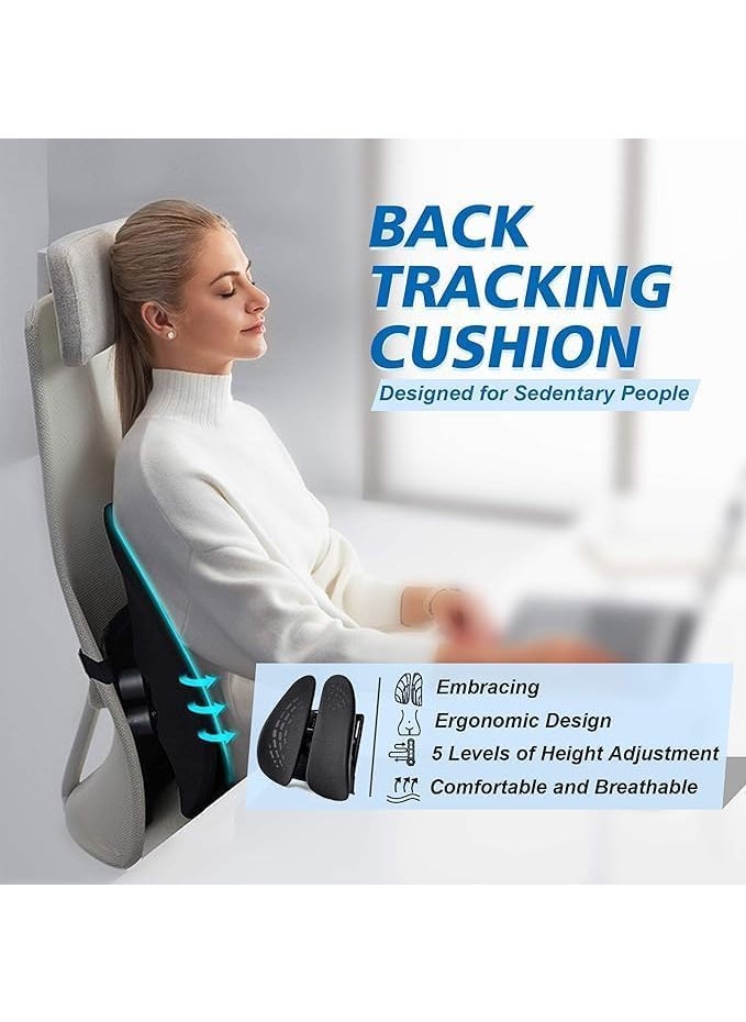 AVIAXO Seat Lumbar Support Cushion Car Seat Back Pillow Orthopedic Back Rest Back Cushion Car Chair Lumbar Pillow Back Rest Pillow Bed Pillows Lower Back Pillow Office Chair Polyester