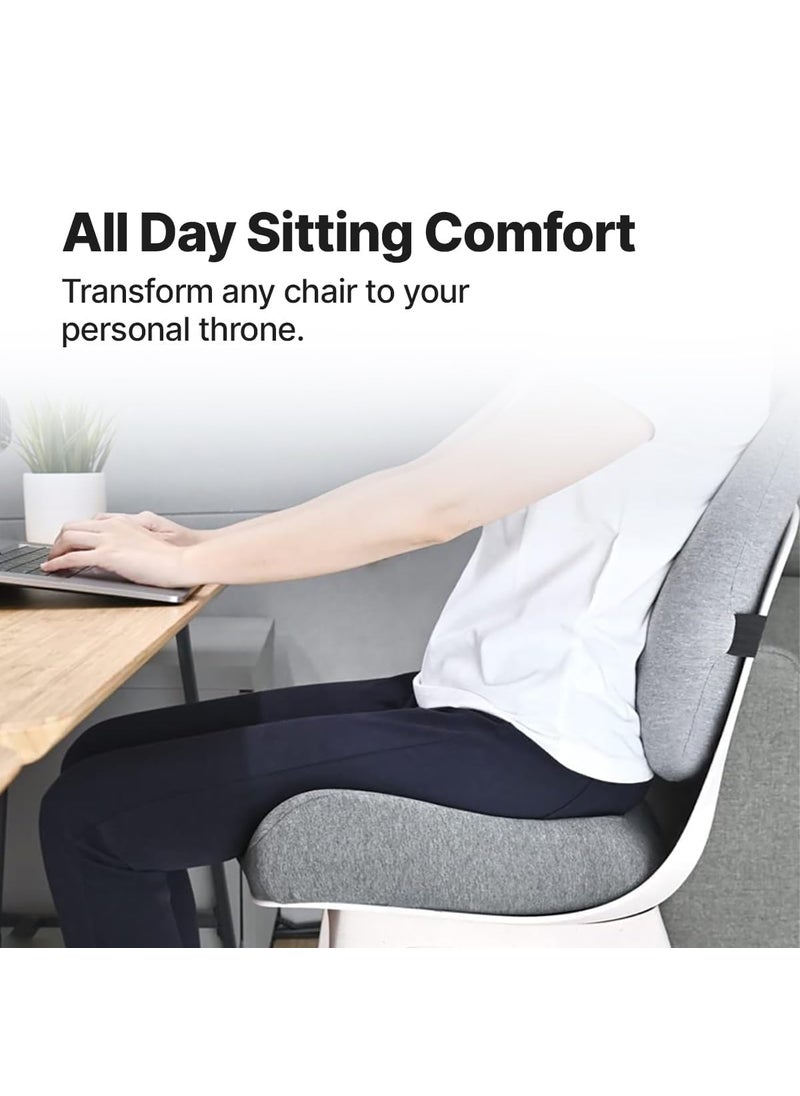 araami Your Comfort Partner Extra Dense Lumbar Pillow Ergonomic Firm Back Support for Lower Back Pain ReliefLumbar Support Cushion Office Chair Car Sofa 17 x 16 x 4 Inch