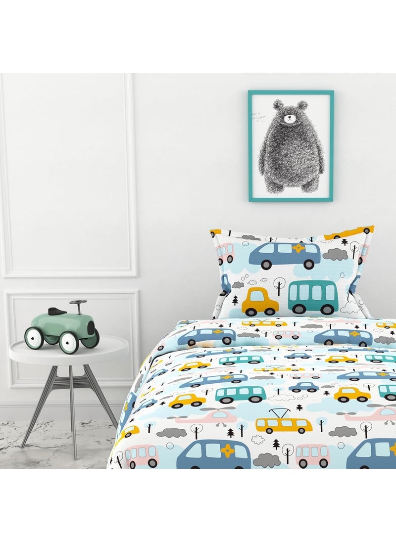 LORETO A QUALITY LINEN BRAND Pure Cotton Soft And Smooth Bed Sheet Single Bed For Every Day UseAnimal Prints 2 BedsheetSet Of 2 Pcs137 X 213 Cms144 TCMulticolor