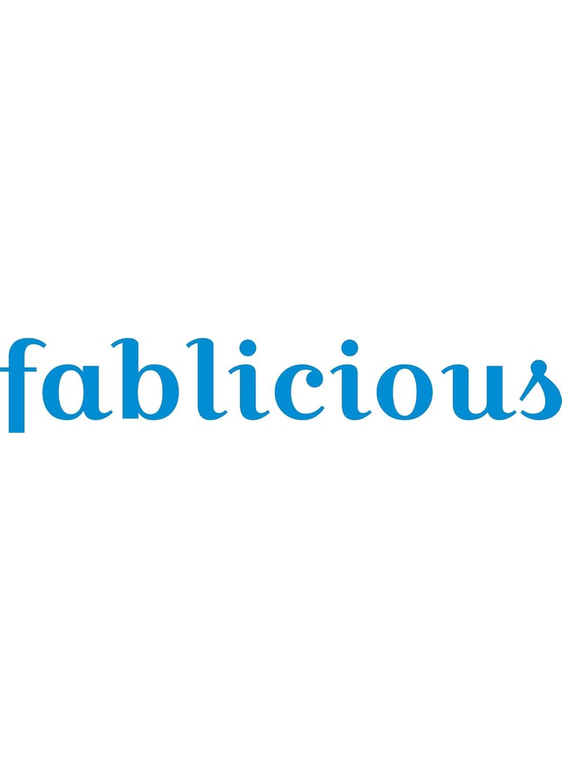 Fablicious Glace Cotton Satin Stripe Plain King Size Bedsheet for Double Bed with 2 Pillow Covers 108 x 108 Inch Blue