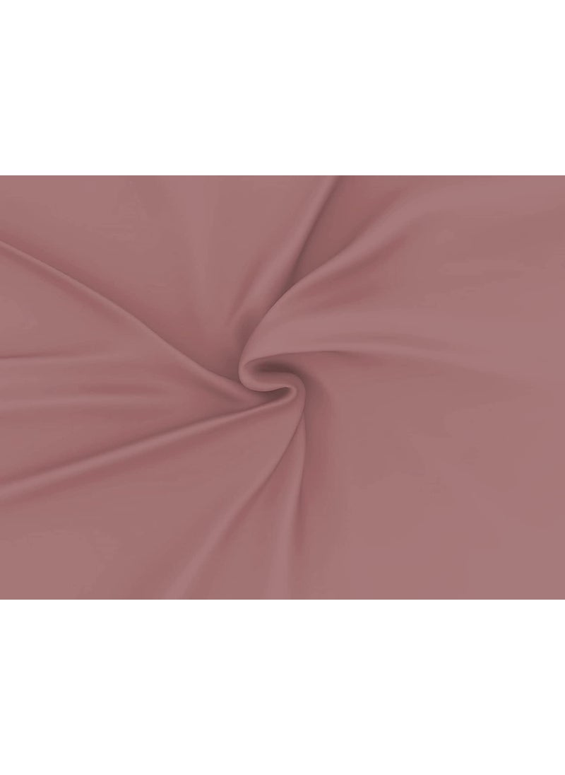 Filymore Solid Rose Pink Double bedsheet Microfiber 240 Tc Fabric Single Color Bedcover with 2 Pillow Cover for Girls Room Size 90X90 inchs Queen Rose Pink