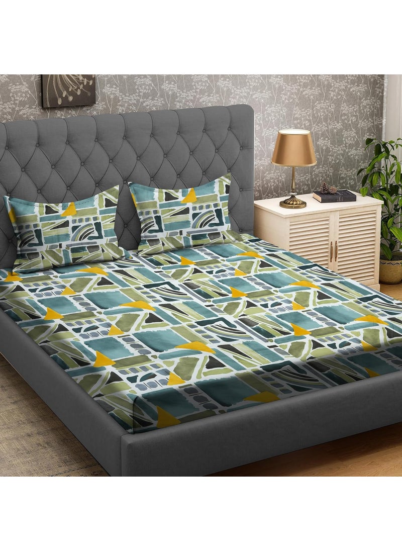 COZY FURNISH Super Soft Brushed Microfiber Cotton Double Bedsheet with 2 Pillow CoversBedsheet 90X100Inches Pillow Covers 17X27Inches Bedsheet for Double Bed