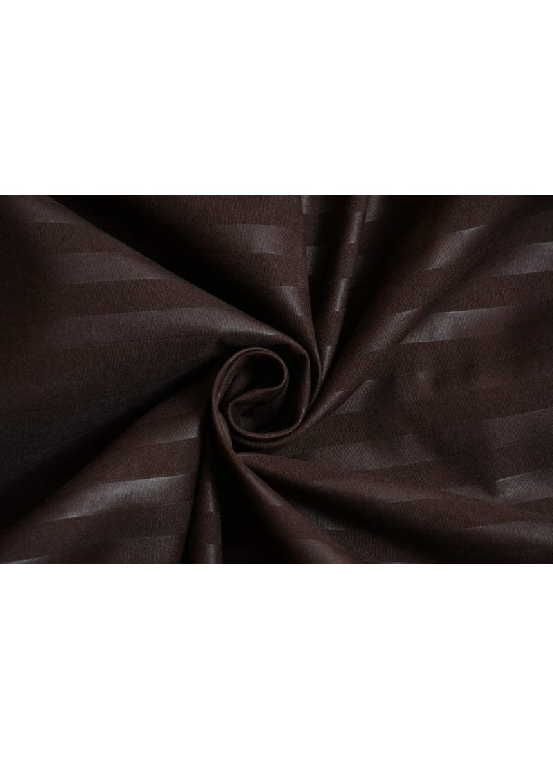 Own way Microfiber Satin Striped 400TC Double Bedsheet King Size for Double Bed Solid Colour Bed Sheets Flat Sheets Size 108x108 inch 2 Pillow Cover28x18 inch
