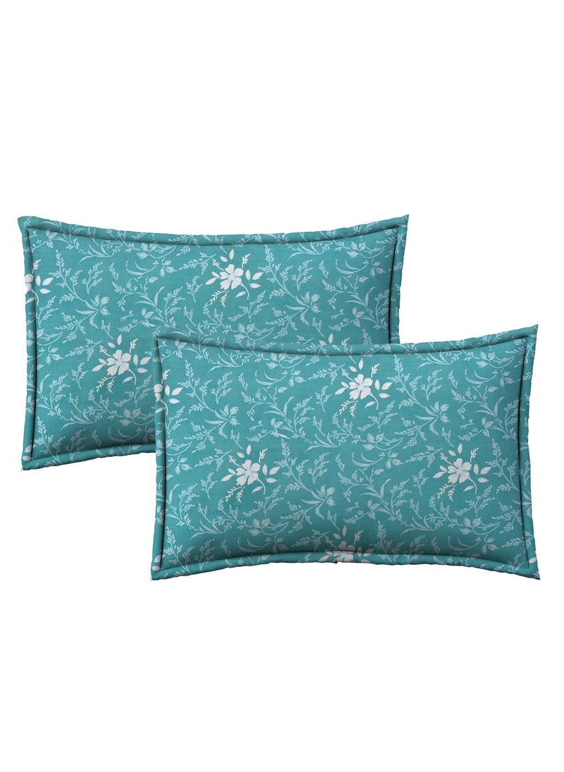 COZY FURNISH Super Soft Microfiber Cotton King Size Bedsheet with 2 Pillow Covers Printed Design 150 TC 108x108 Inches Bedsheet 17x27 Inches Pillow Covers for All Occasions