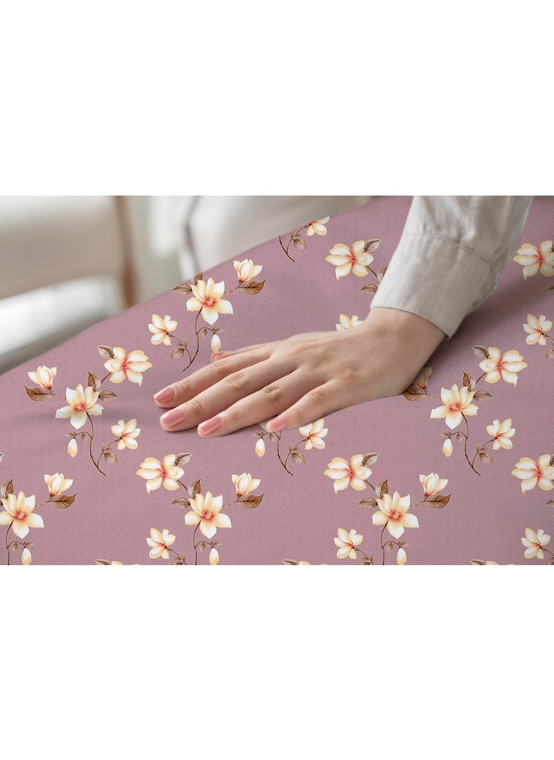 DREAMLET Premium Cotton Flat Double Bedsheets with 2 King Size Pillow Covers Double Bed Breathable Wrinklefree Ultrasoft Supersoft 220TC Flat Purple Yellow