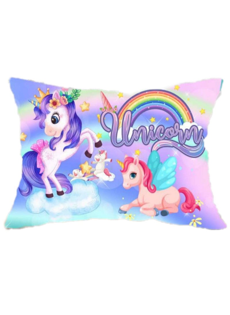 NISHOMES Cartoon Printed Toddler Kids Pillow Combo Silky Soft Microfiber Polyester Perfect for TravelToddler Cot12x18 Set of 2