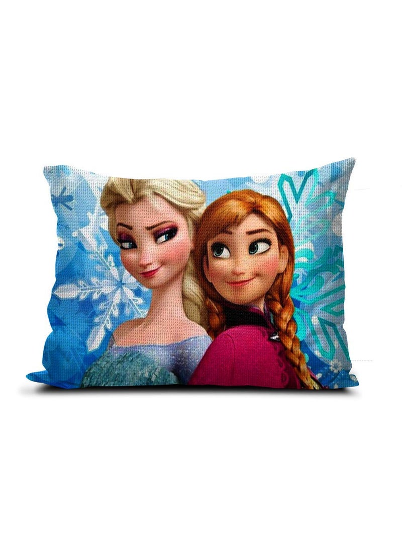 NISHOMES Baby Cartoon Printed CushionPillow Pack of 2 Size 12x18 Inches Blue