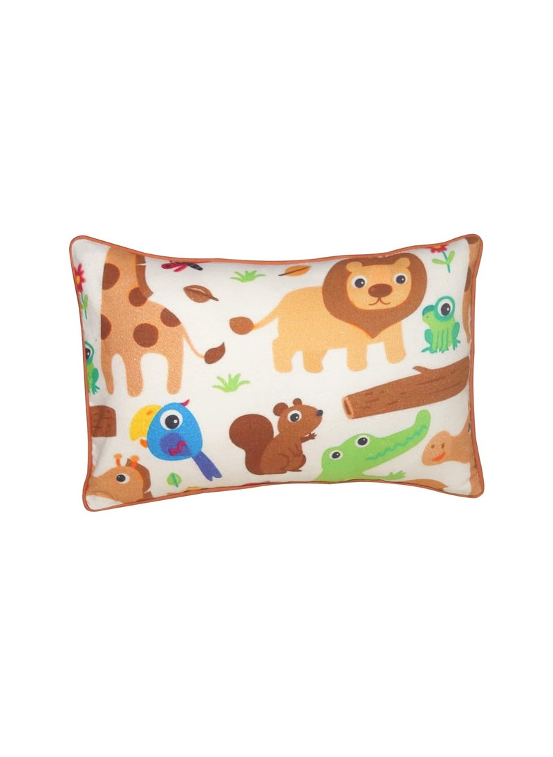 Oscar Home Cot Pillow 2 BolsterSet with Fillers Soft Eco Friendly Fabric Safari
