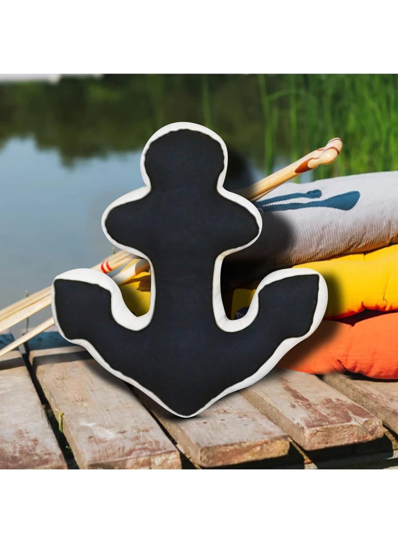 Oscar Home Anchor Shape Stuffed Cushion Large Size Nautical Baby Shower Nautical Navy Nursery Decor Stuffed AnchorToy Nautical Nursery Pillow