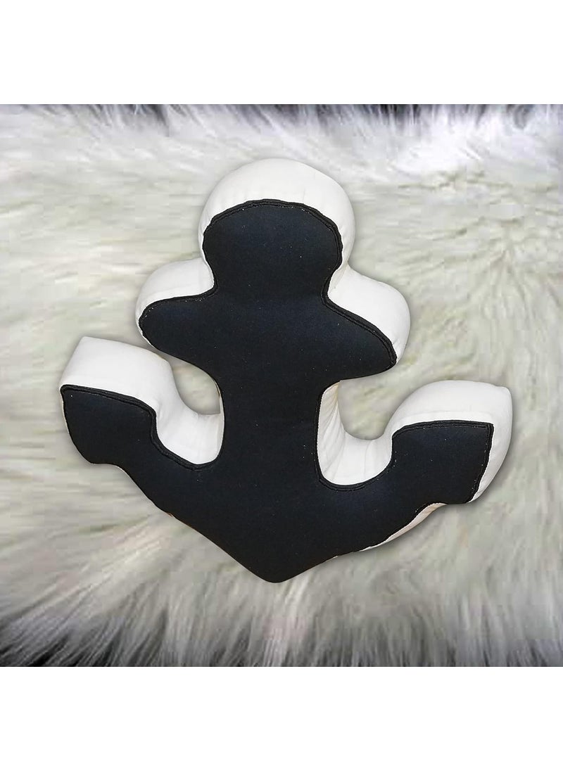 Oscar Home Anchor Shape Stuffed Cushion Large Size Nautical Baby Shower Nautical Navy Nursery Decor Stuffed AnchorToy Nautical Nursery Pillow