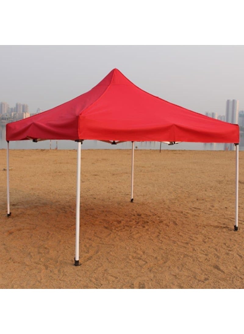 HAPPY BORN Outdoor TentGazebo Tent Heavy Duty Foldable Gazebo Tent with 4 Side Open Pop up Canopy Tent for Garden and Promotional Activity RED 10x10 ft Multicolor Pack of 1
