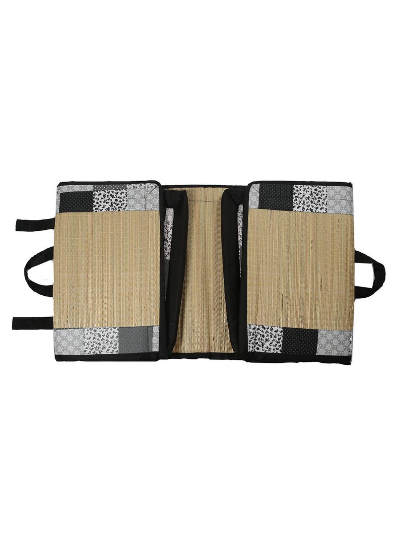 KALA DARSHAN Crafts BAZAAR Foldable Mat Korai River Grass Chatai 121 X 198 cm Product Magic with 30MM Soft Foam Comfert Mattress