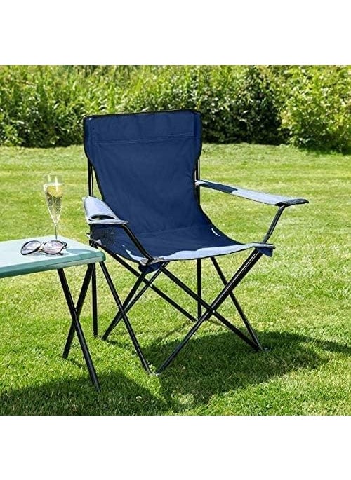 Calyrex Foldable Camping Chair Folding Camp Chairs Carrying Bags for Adults Portable for Lawn Outdoors Fishing Hiking Travel Picnic Beach with Cup Holder