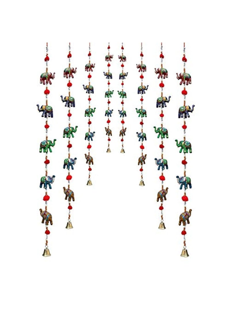 DRAVY HANDICRAFTS Wall Hangings Elephant For Home decor Bandarwal Toran latkan for Main Door Hanging home decoration Rajasthani Traditional Decorative Item for Room Wall Dcor decoration Diwali A 1