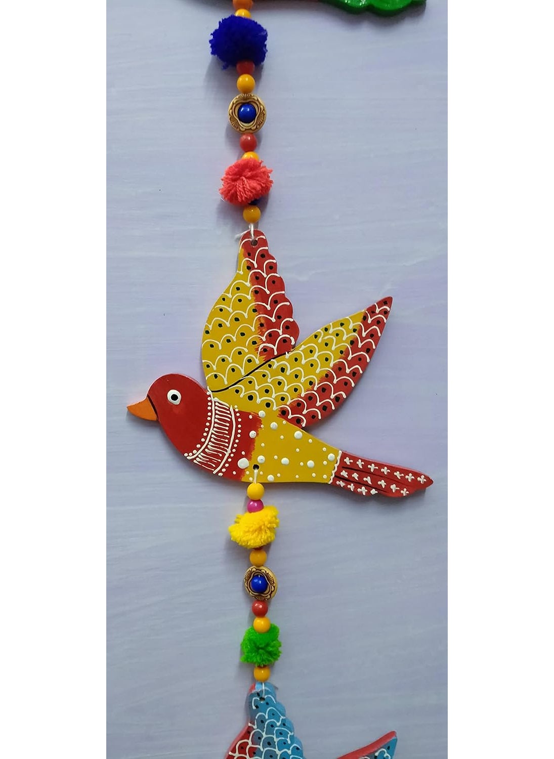 DRAVY HANDICRAFTS Bird Hanging for Decoration Main Door Garden Wall Hanging Balcony Decorative Items for Room Home Wall Dcor Length30 inch