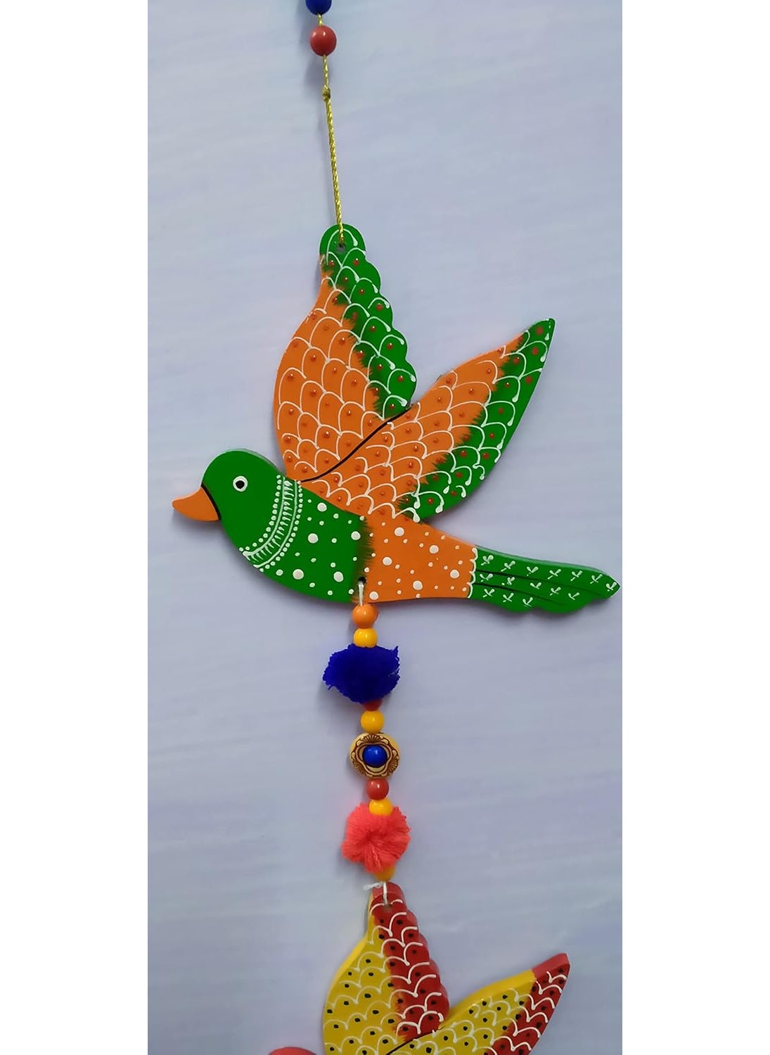 DRAVY HANDICRAFTS Bird Hanging for Decoration Main Door Garden Wall Hanging Balcony Decorative Items for Room Home Wall Dcor Length30 inch