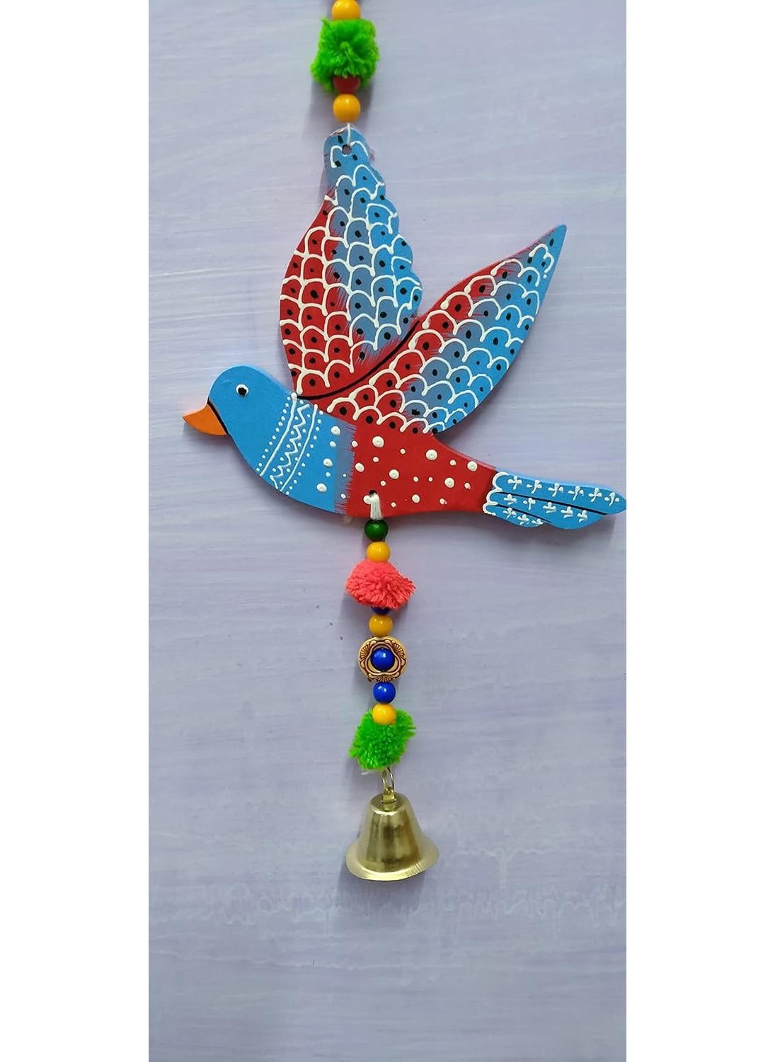 DRAVY HANDICRAFTS Bird Hanging for Decoration Main Door Garden Wall Hanging Balcony Decorative Items for Room Home Wall Dcor Length30 inch