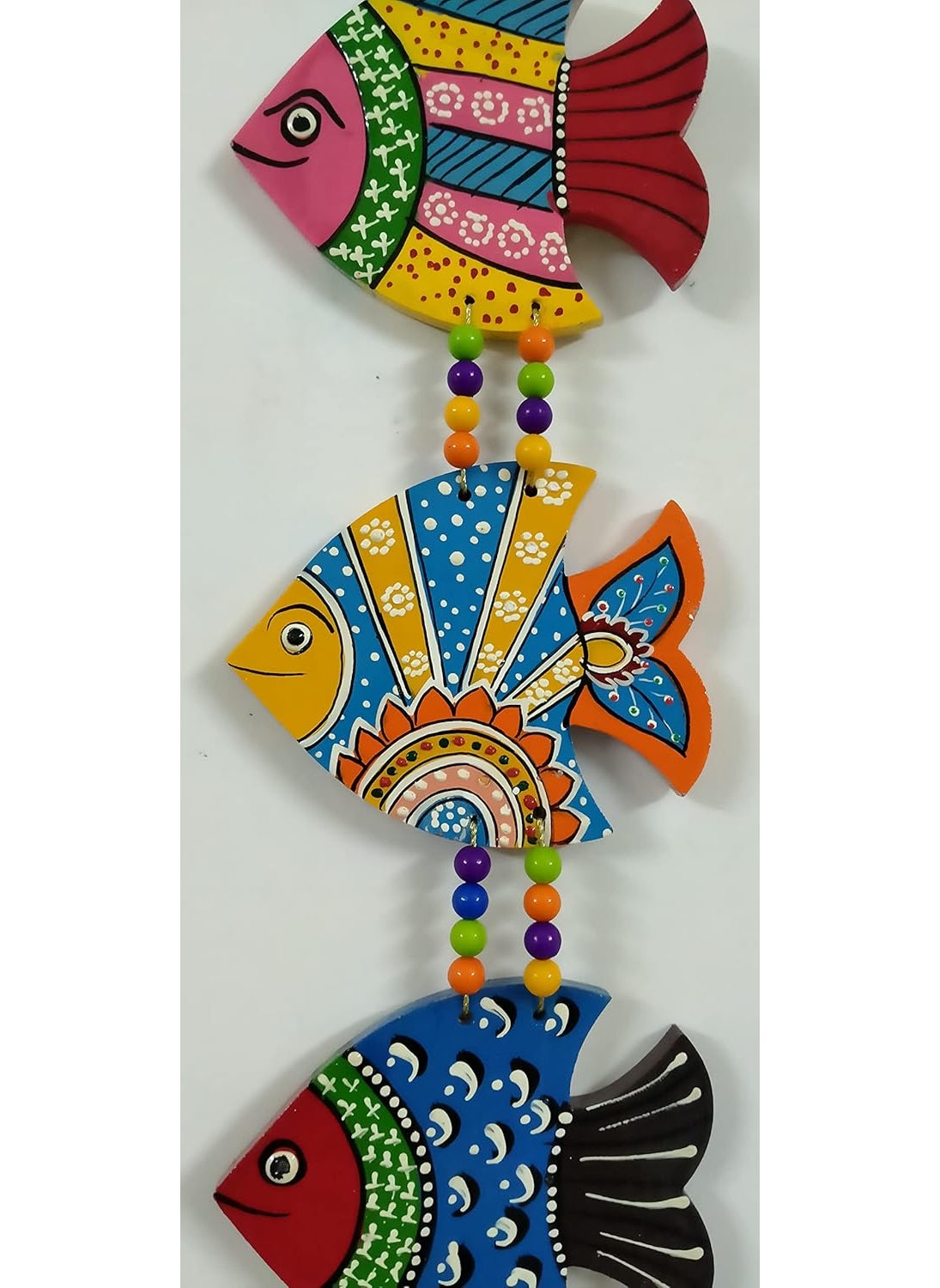 DRAVY HANDICRAFTS Hanging Fish Decor Door Latkan Toran for Pooja Garden Balcony Decoration Hanging Items for Room Hall Wall Dcor Decorative for Home Length24 inch