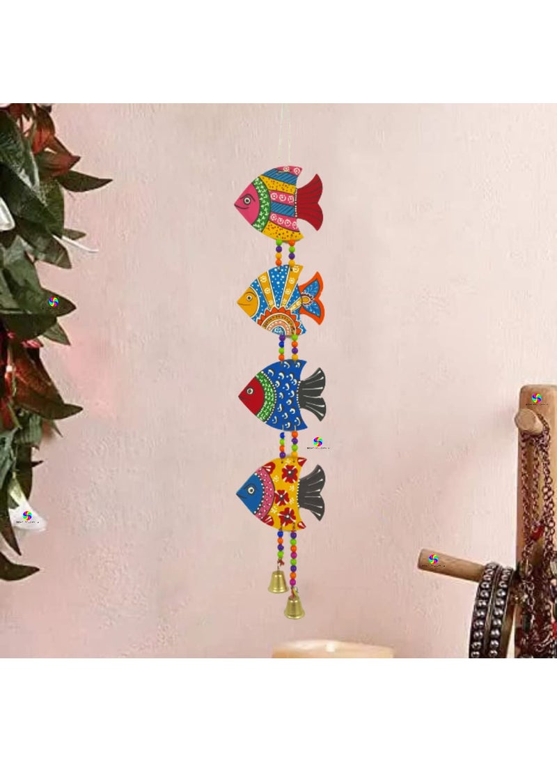 DRAVY HANDICRAFTS Hanging Fish Room Door Latkan Toran for Pooja Garden Balcony Decoration Hanging Items for Room Wall Dcor Decorative for House Length24 inch
