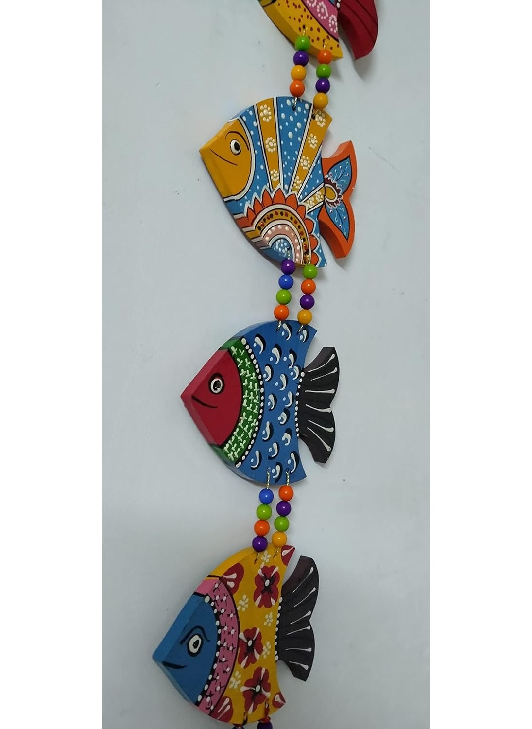 DRAVY HANDICRAFTS Hanging Fish Room Door Latkan Toran for Pooja Garden Balcony Decoration Hanging Items for Room Wall Dcor Decorative for House Length24 inch