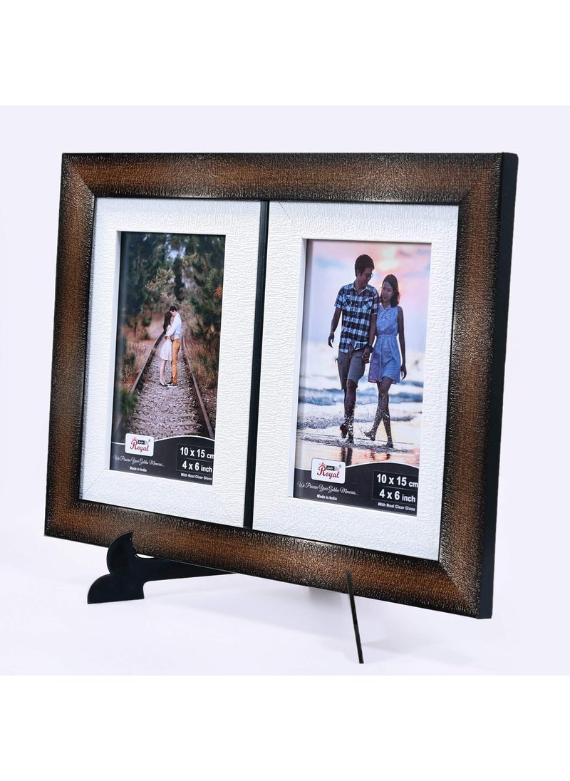 AJANTA ROYAL Synthetic Wood Photo Frame Brown_24 X6 Inch A152