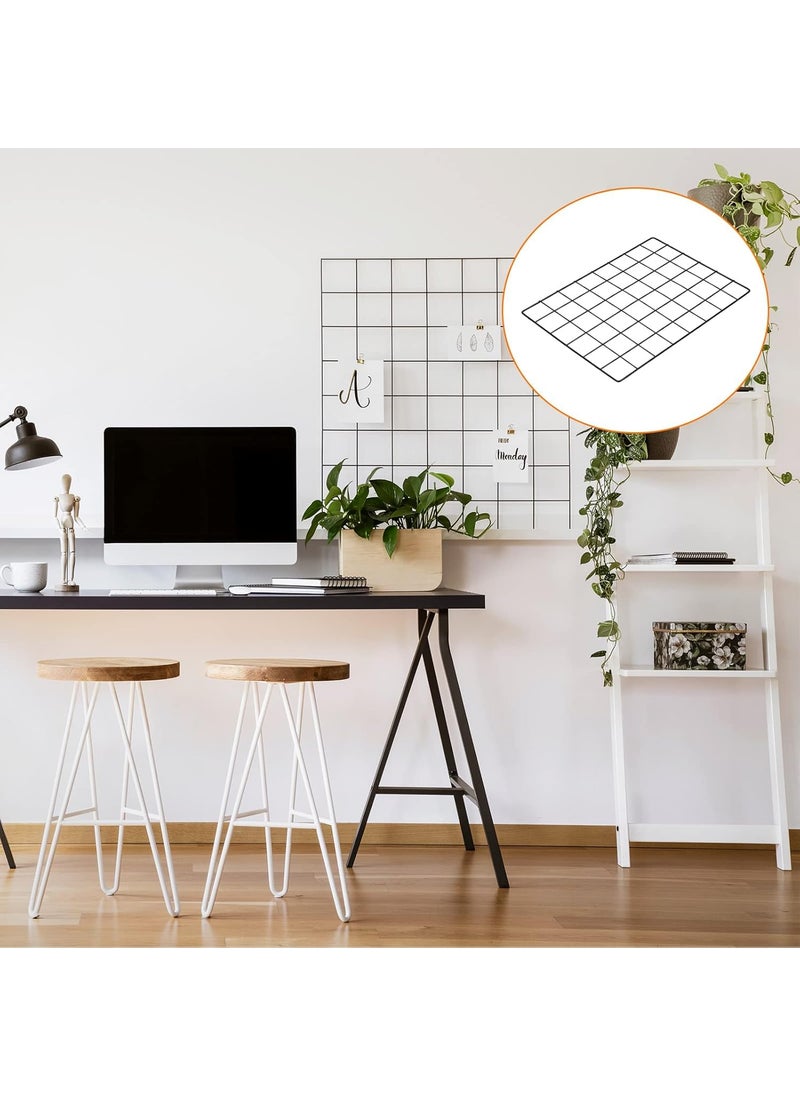 GreenUniverse Grid Photo Frame for Wall Clip Holder Photo Frame decorative wall hangers Multi Functional Creative Mesh Wall GridPackage 1pc Frame black 40cm x 40cm
