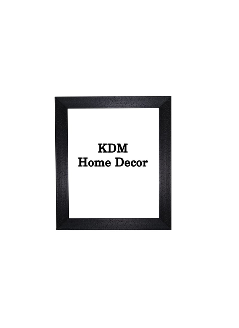 KDM HOME DECOR Photo frame 10x12 Inch Black Dot Color Flexible Glass Synthetic Wood HangingTable Top Modern Photo Frame for Wall Decoration
