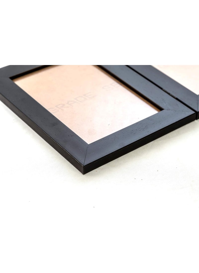 AJANTA ROYAL Synthetic Wood Table Photo Frame Black_5 X 7 Inch DWDT0253A