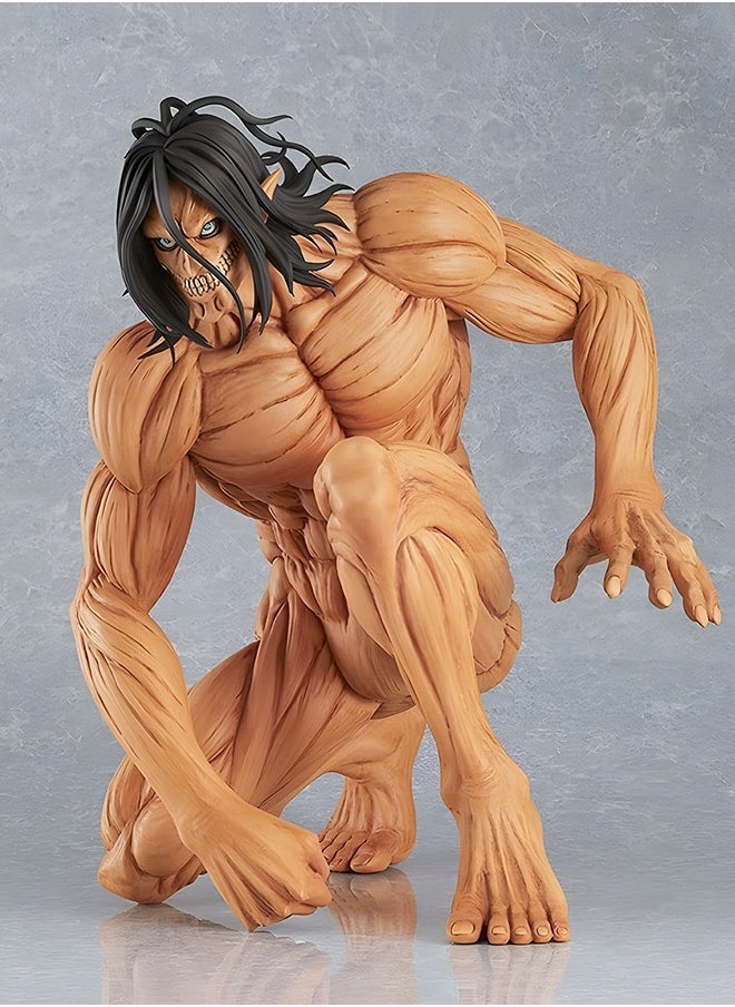 Attack on Titan Figure Anime Figure Eren Yeager Action Figure Model Toy for Office Decorations, Birthday Gifts, Collectibles Statue Anime Squatting Figure