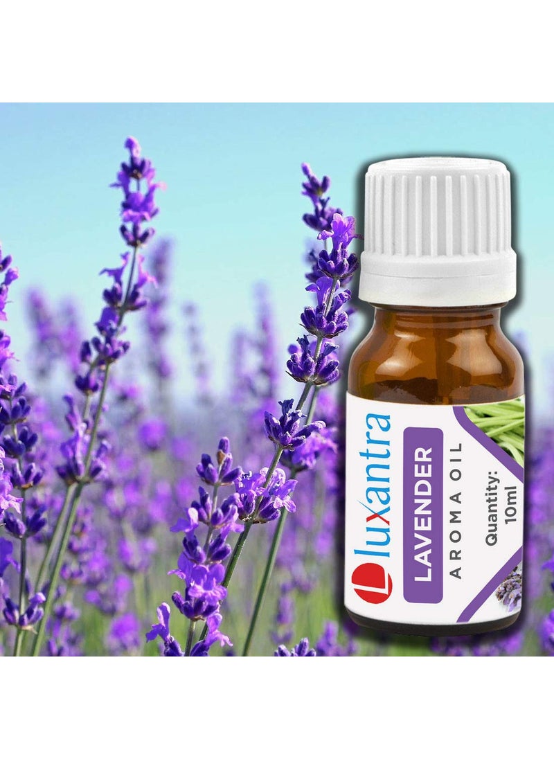 Luxantra Ceramic Aroma Diffuser Oil Burner with 2 Lavender Sandalwood Aroma Oil with 2 Tlight Candle Free for Home Office Hotel Spa