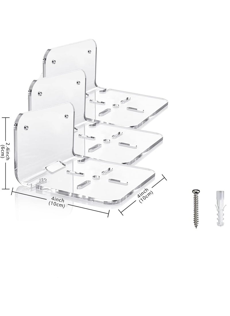 Parikshit Sublimarion 2 Pcs CCTV Camera Stand Holder Wall Mount for CCTV Security WiFi Camera Home Outdoor Indoor Office Shop Pack of 2 4 Holes