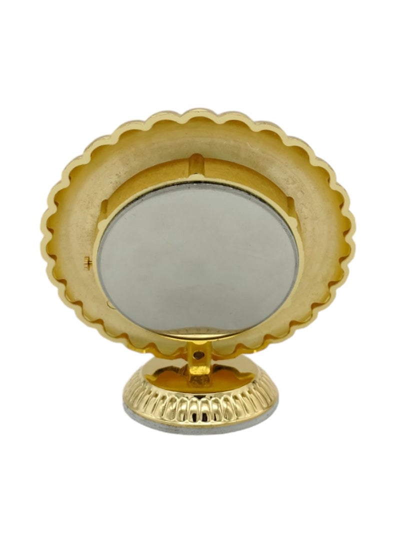 NXZ Golden Sun Flower Shape Table Clock for Office and for Gift Purpose