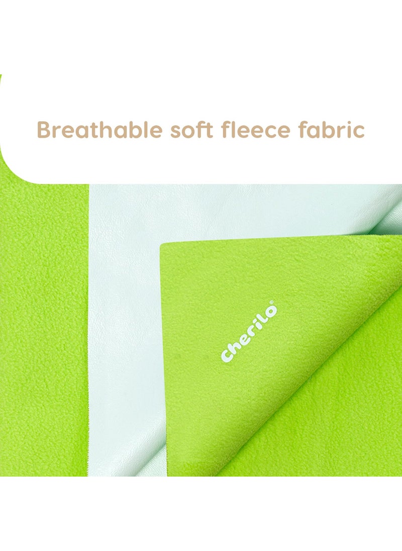 Cherilo Quick Dry Waterproof Protector Baby Dry Sheet Large 100cm X 140cm Pista Green