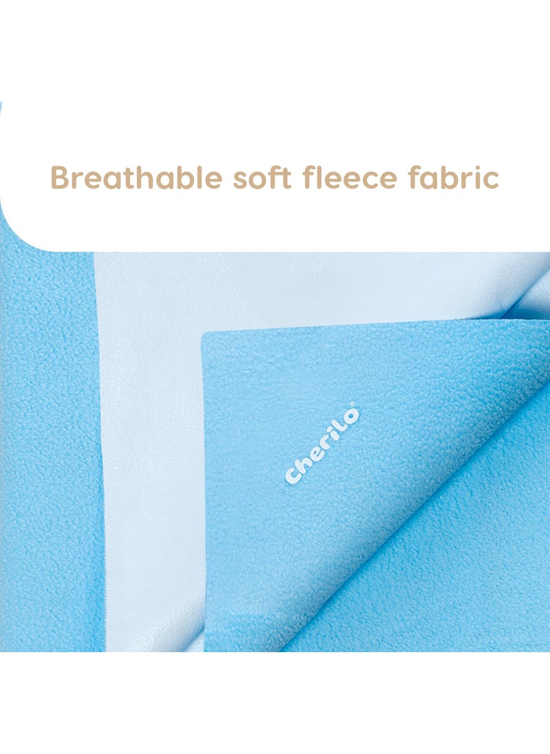 Cherilo Quick Dry Waterproof Protector Baby Dry Sheet Large 100cm X 140cm Sky Blue