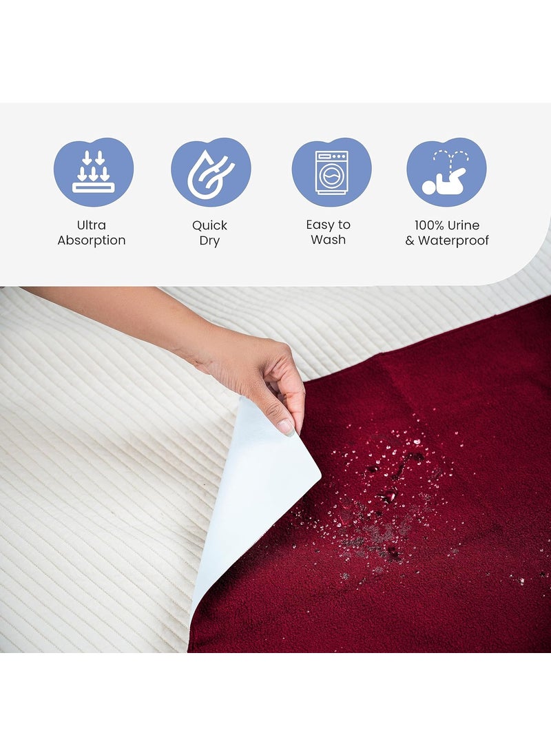 Cherilo Quick Dry Waterproof Protector Baby Dry Sheet Large 100cm X 140cm Sky Blue