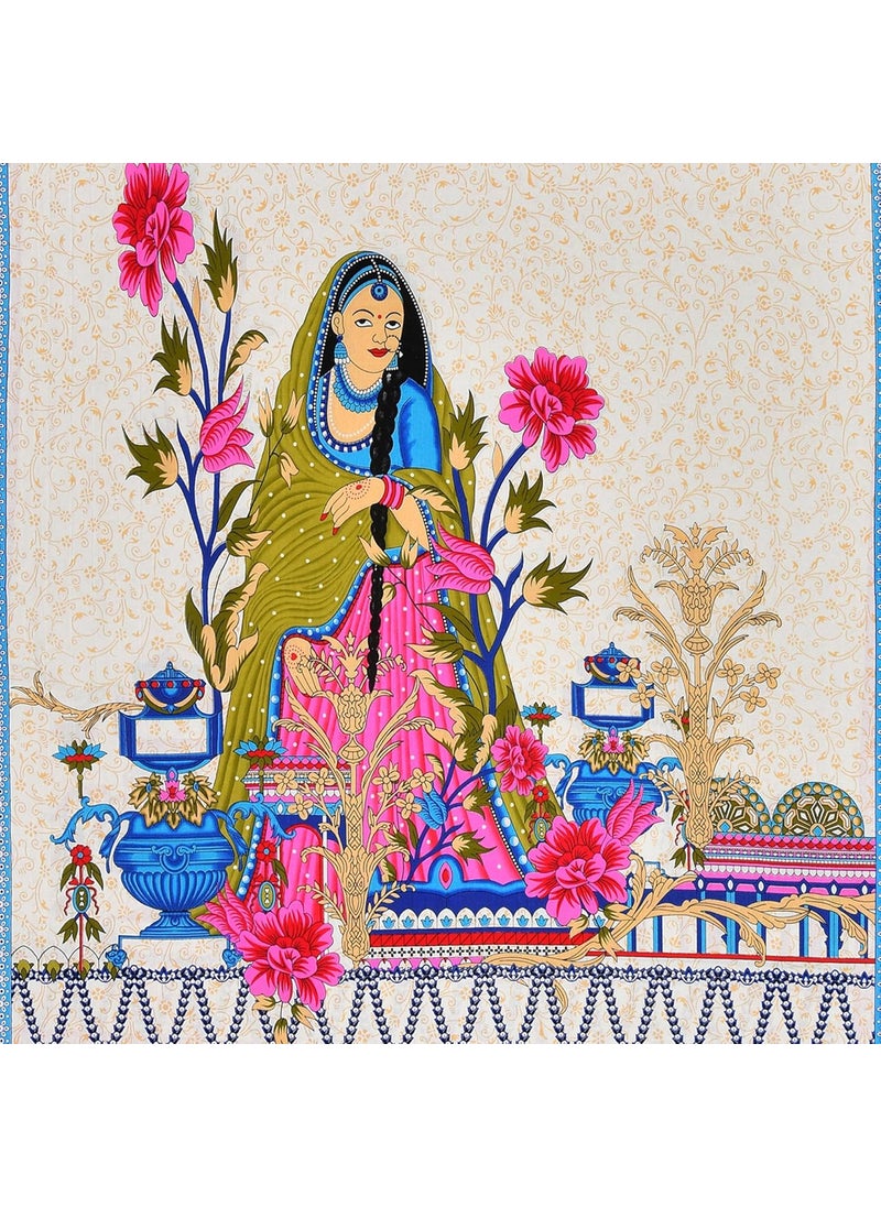 LIVING ROOTS Pure Cotton Soft Skin Friendly 1 Bedsheet with 2 Pillow Covers Queen Size Bedsheet 86 96 inches 7 8 Feet Rich Fast Colour with No Colour Bleeding Guarantee 319 Blue