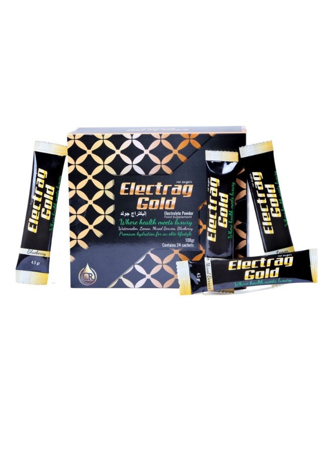 Electrolytes – Sugar-Free  | 24 Sachets (4.5g) | 4 Flavors: Watermelon, Lemon, Mixed Berry & Blueberry