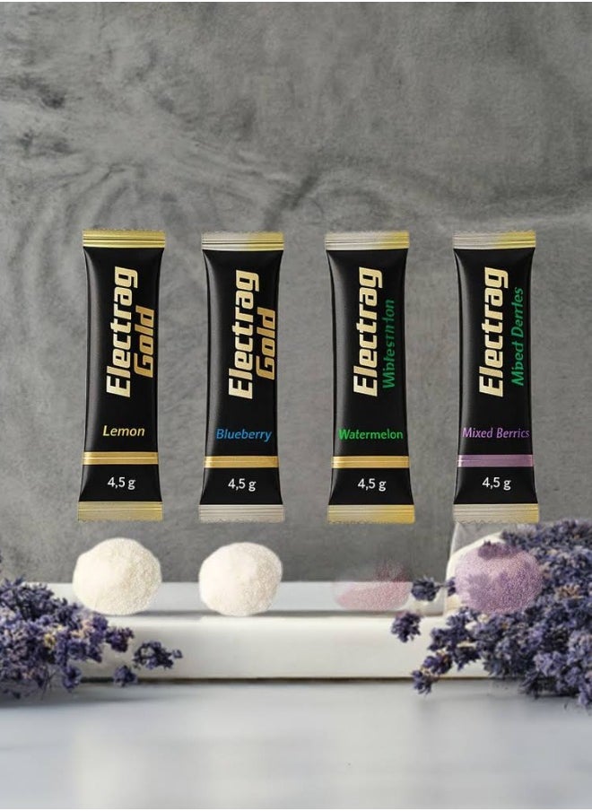 Electrolytes – Sugar-Free  | 24 Sachets (4.5g) | 4 Flavors: Watermelon, Lemon, Mixed Berry & Blueberry