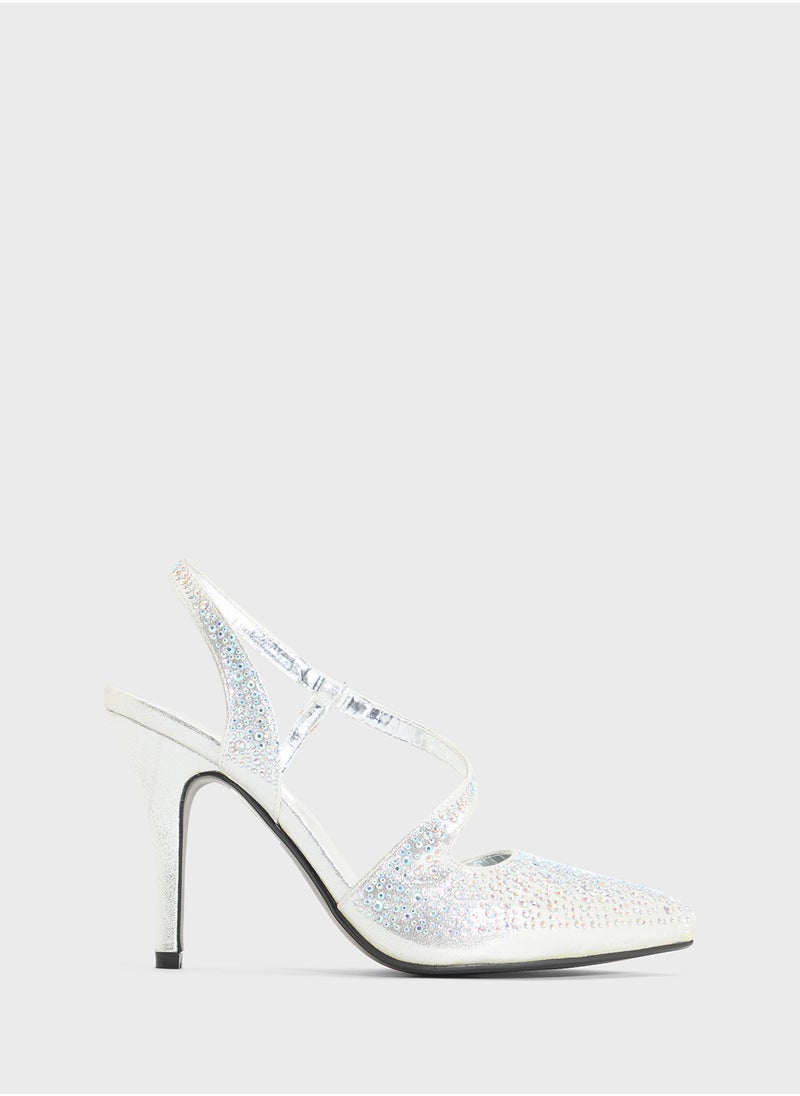 Glitter Occasion High Heel Pump