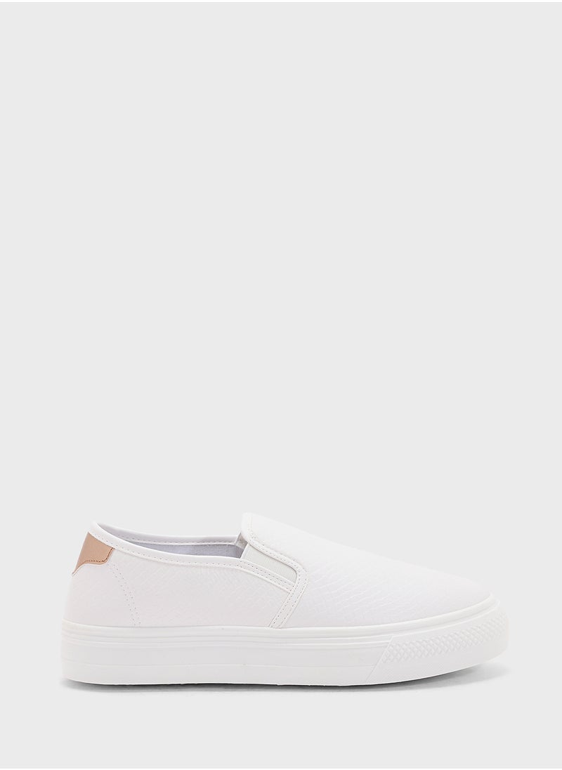 Snake Platform Slip On Shoe