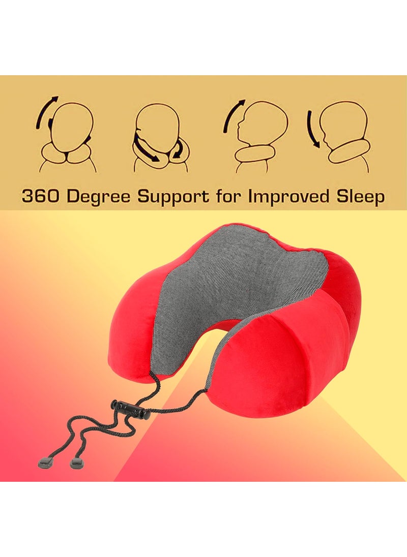 BigPlayer Cushions Pillows Neck Pillow for Travel Comfort Car Neck Rest Travel Essential Car Pillow Flight Pillow for Neck Pain Relief Neck pillow for Sleeping Men and Women