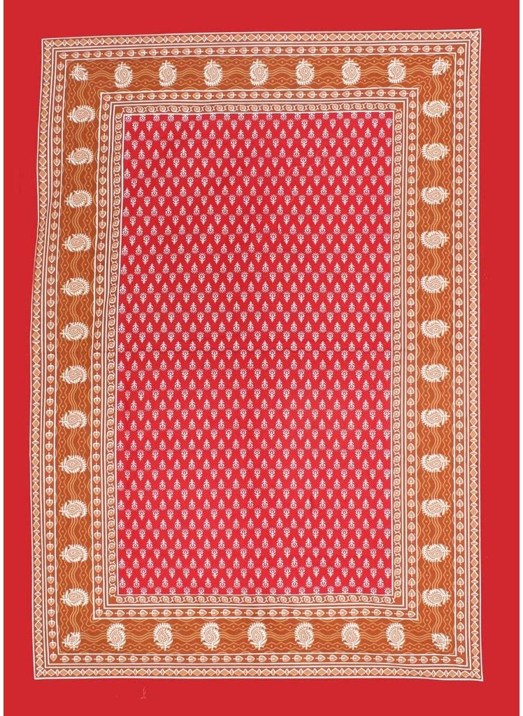 JAIPUR PRINTS 100 Cotton Jaipuri Traditional Single Bedsheet with 1 Pillow Covers Single Sale 16