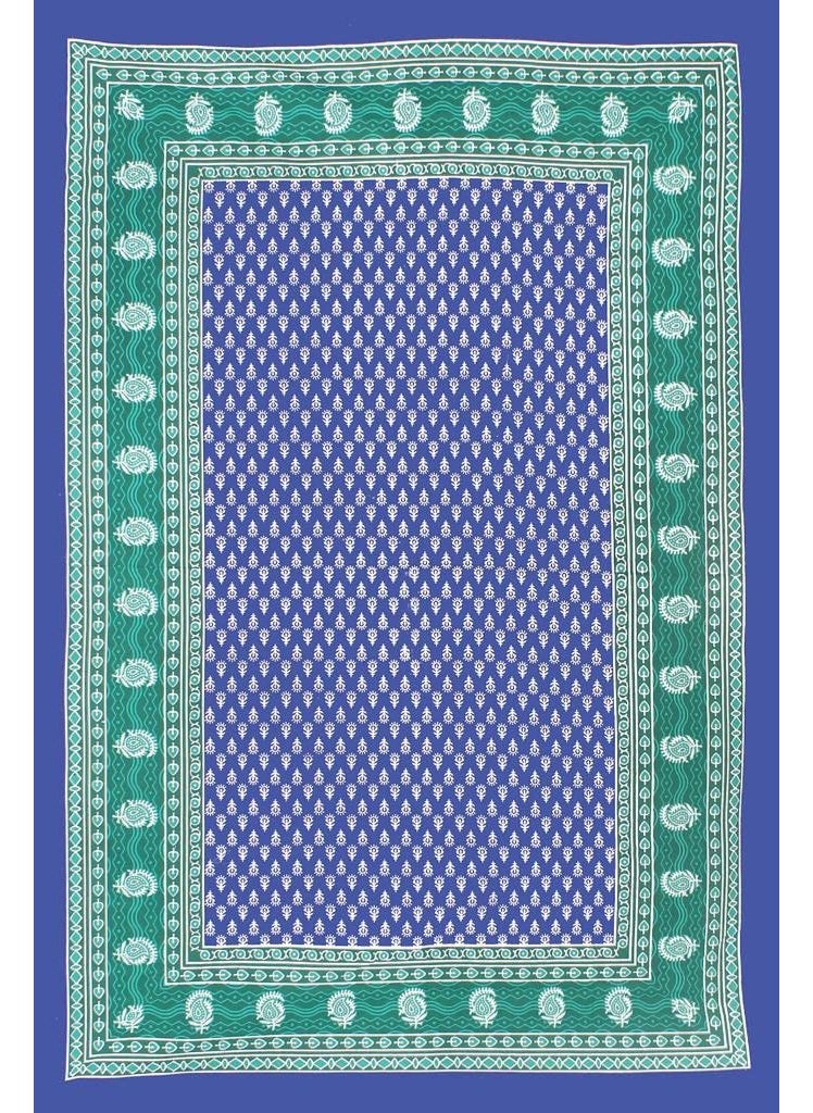 JAIPUR PRINTS 100 Cotton Jaipuri Traditional Single Bedsheet with 1 Pillow Covers Single Sale 01