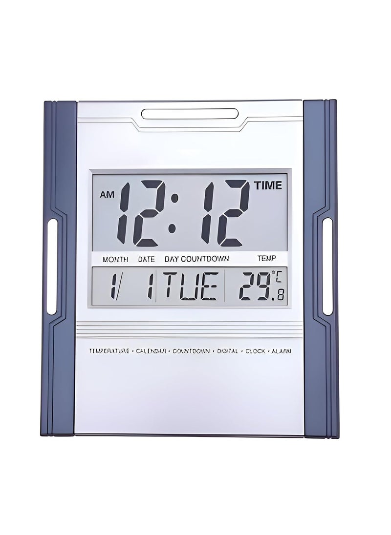 NXZ Digital Wall Clock Table Desk Clock 3810N Function with Calander and Tempreature Alarm for Home and Office TD3810N