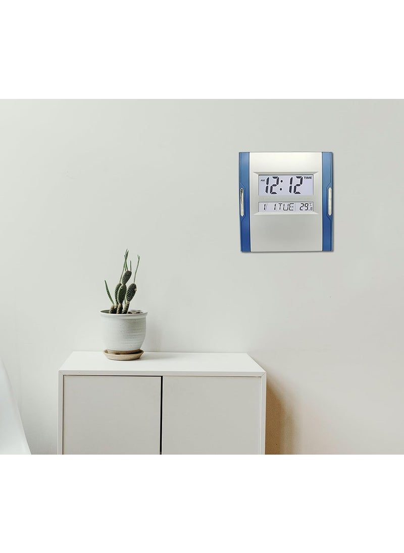 NXZ Digital Wall Clock Table Desk Clock 3810N Function with Calander and Tempreature Alarm for Home and Office TD3810N