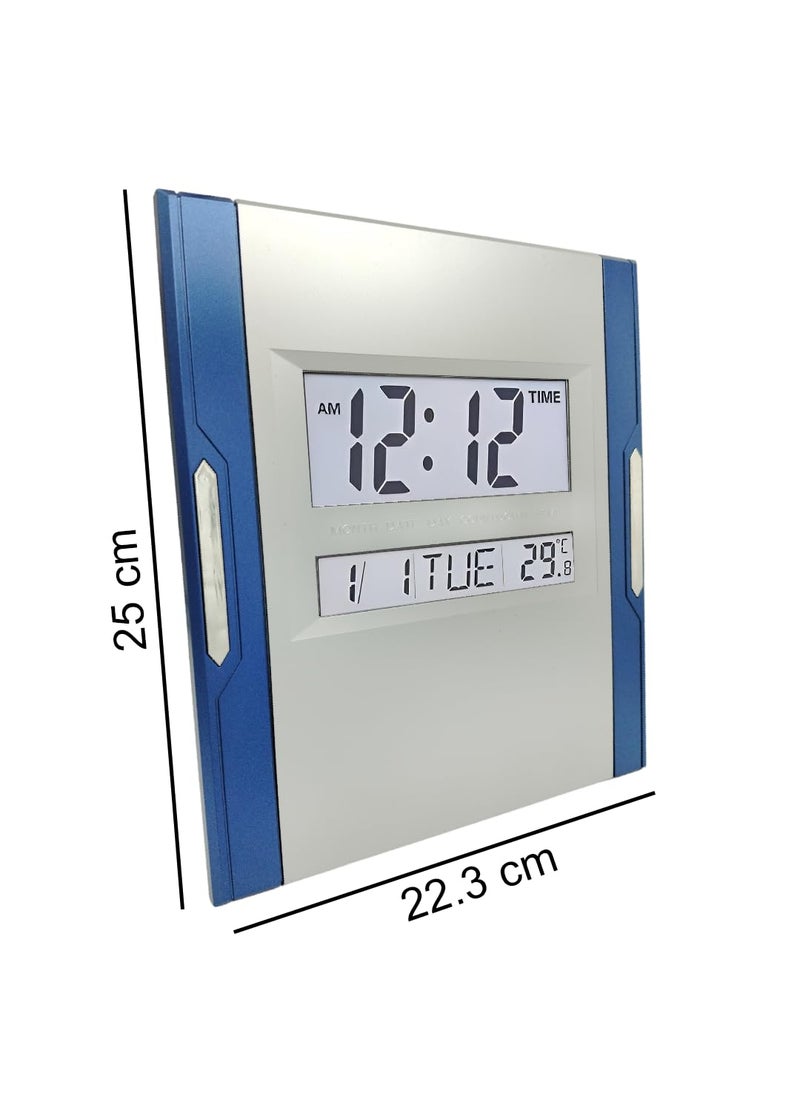 NXZ Digital Wall Clock Table Desk Clock 3810N Function with Calander and Tempreature Alarm for Home and Office TD3810N